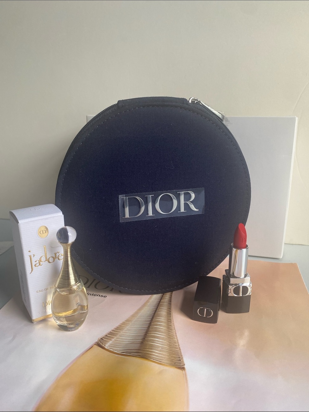 Dior Navy Makeup Case